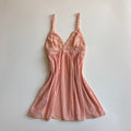 Vintage Y2K Coral Lace Trim Babydoll Cami Top - Size S