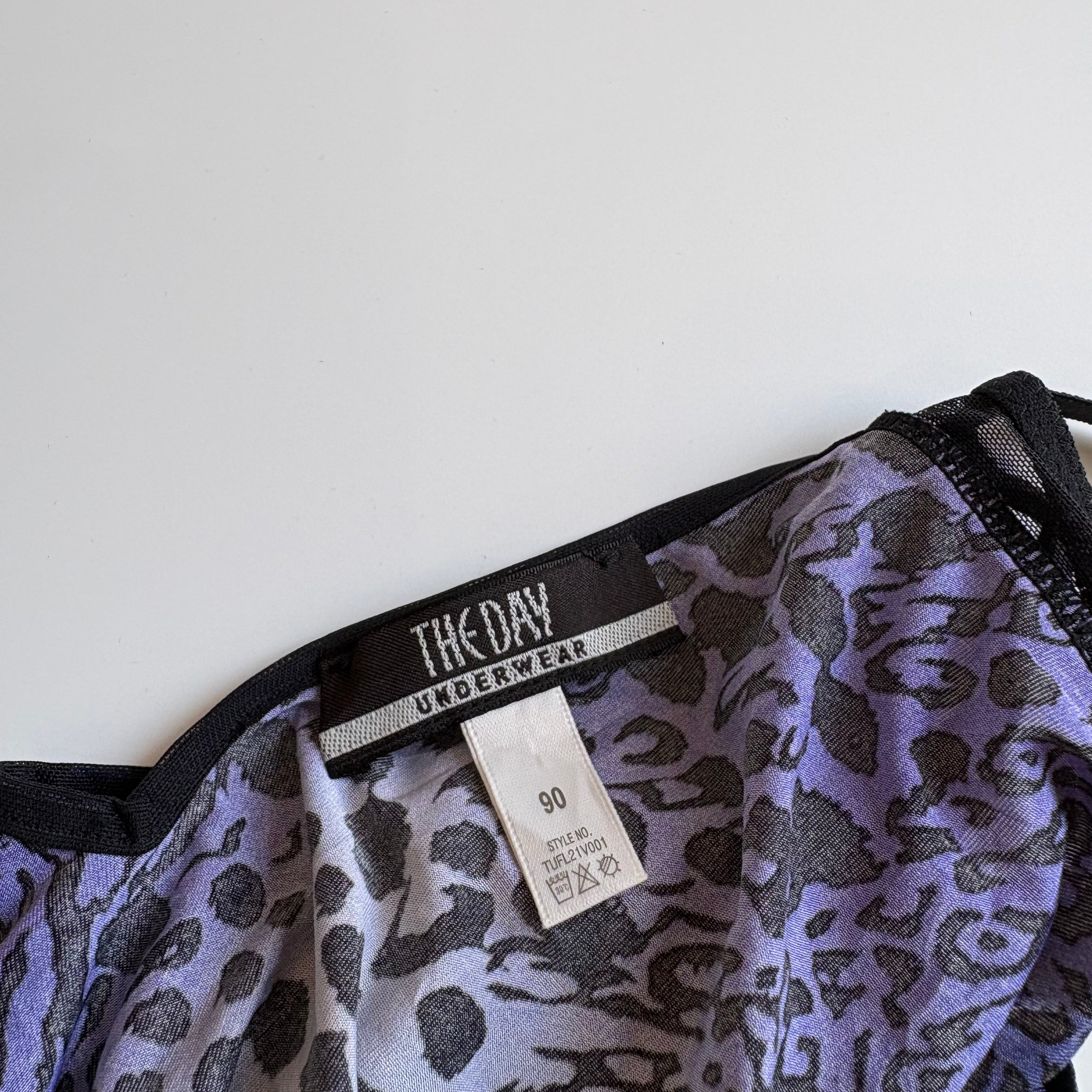 Vintage Y2K Blue Leopard Print Cami Top - Size S
