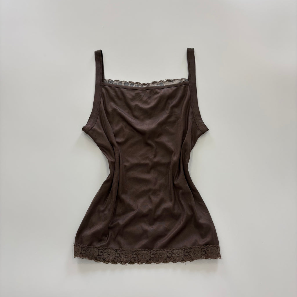 Vintage Y2K Leopard Print Embellished Cami - Size S/M
