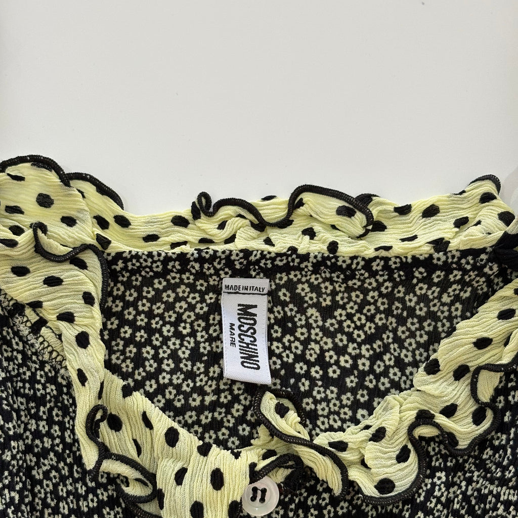 Vintage Moschino Mare Floral Ruffle Cami Top - Size XS