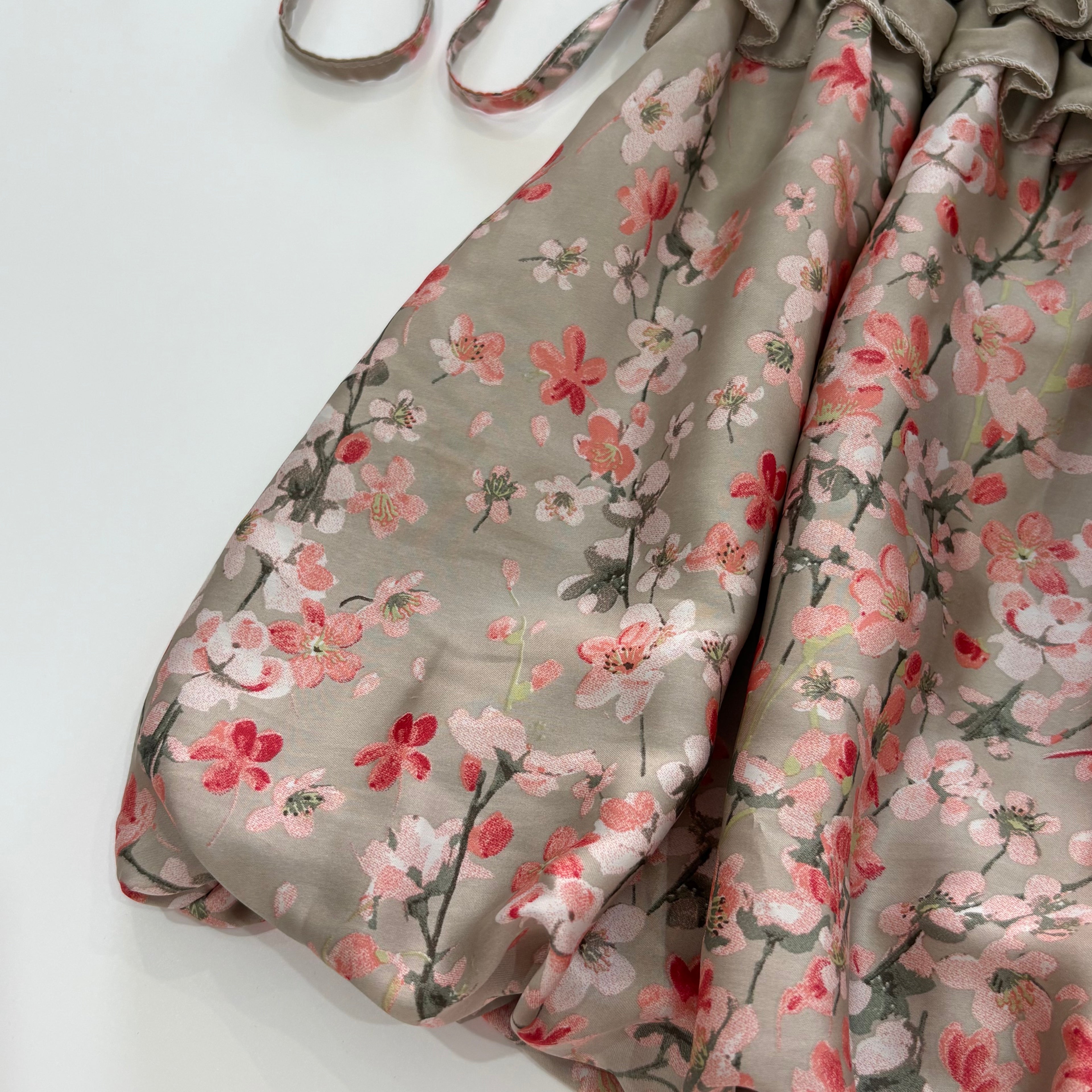 Vintage Y2K Floral Satin Tie Back Cami Top - Size S